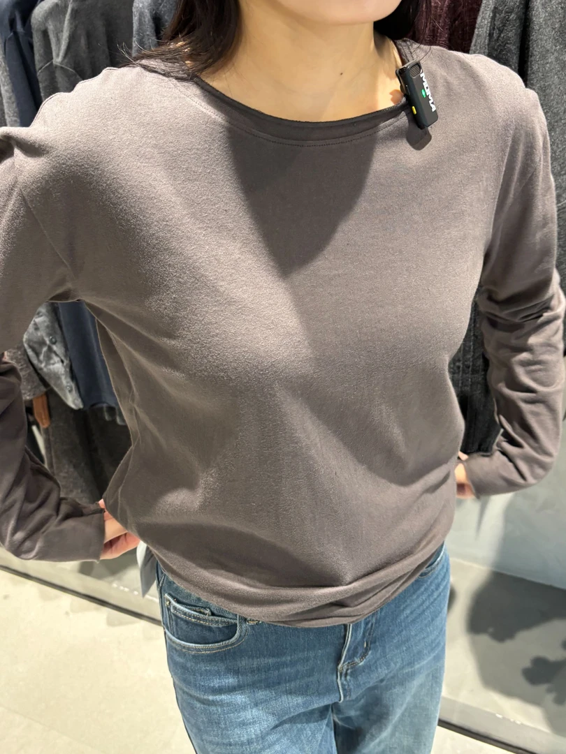 圆领长袖韩版女士