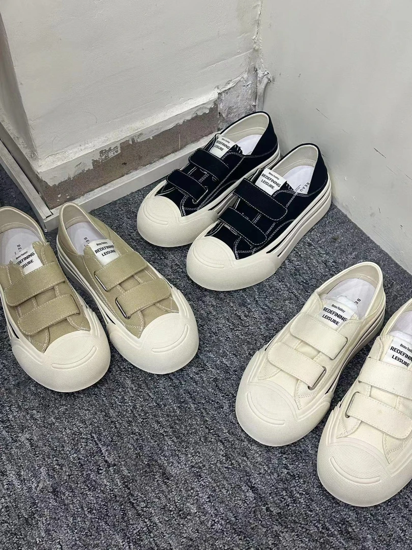 B 魔术贴帆布三色 百搭 时尚百搭透气尾货微瑕（运动鞋尺码）993