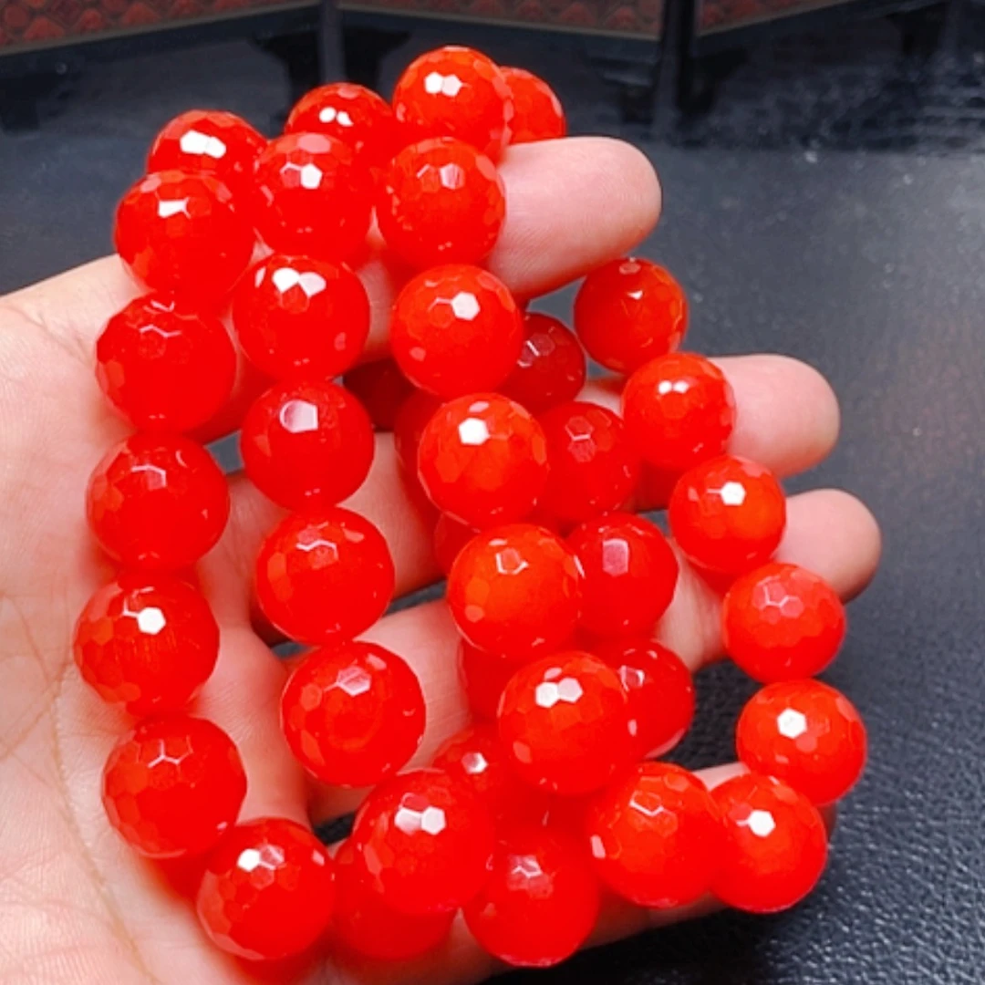 【闪购商品】玛瑙/玉髓颈饰未镶嵌红景天切14