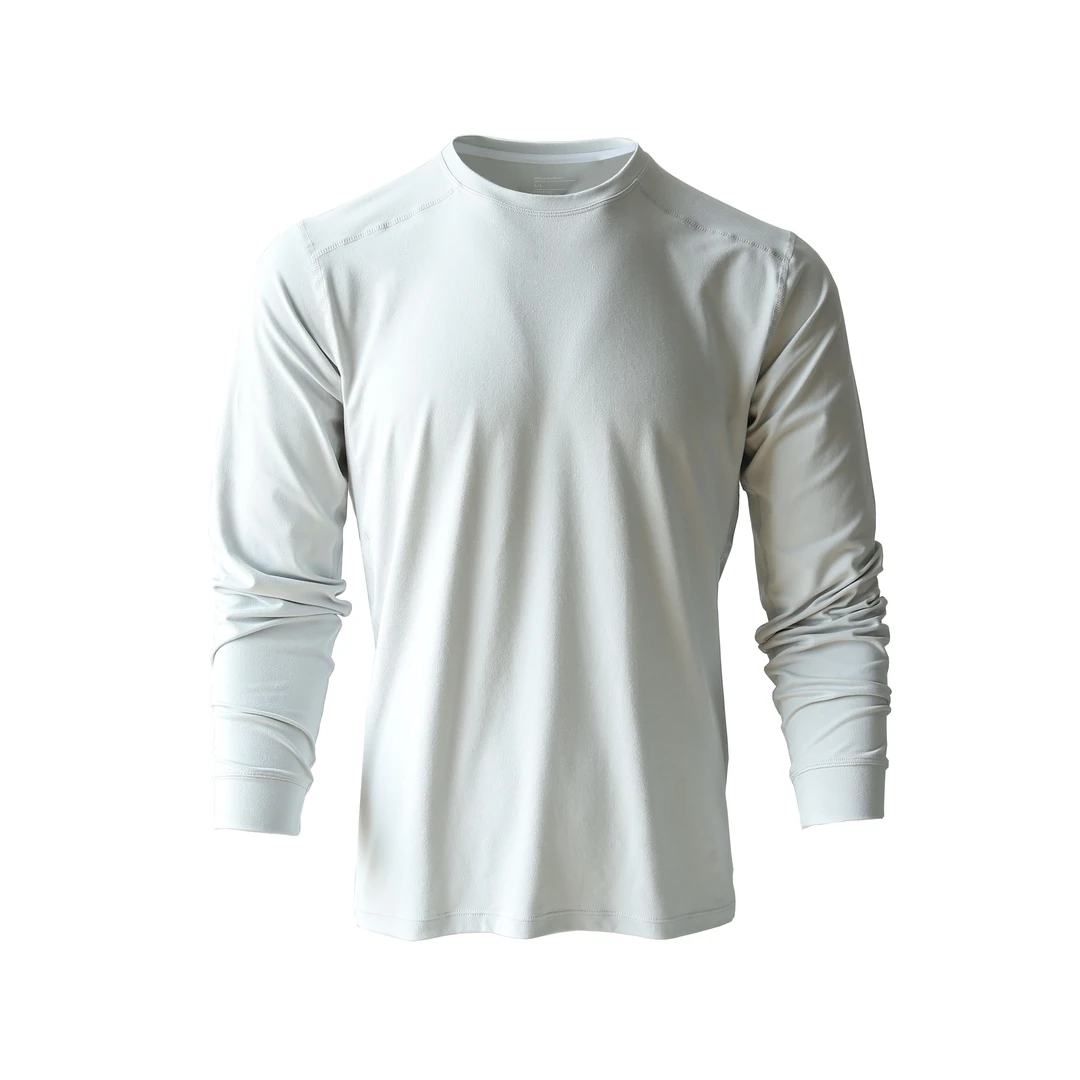 小陆家城市系列！蓄热暖绒！3D立裁！男士户外抓绒衣长袖T恤  8837