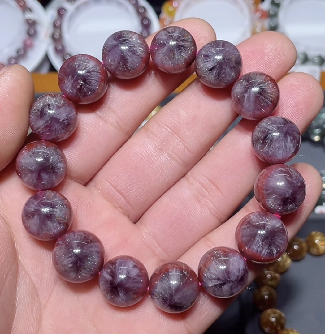 天然精品老矿达碧滋极光23水晶手链 14mm+61.5