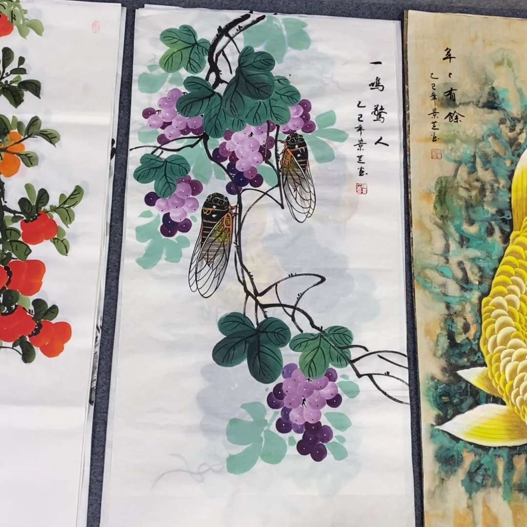 国画尺寸100✖️50三尺手绘画