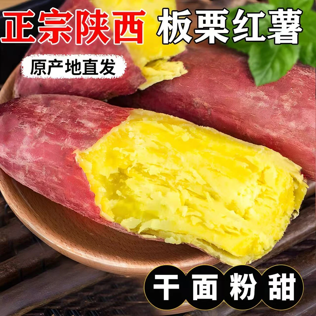 板栗红薯粉面新鲜沙地蜜薯板栗红薯地瓜香薯山芋农家自种现挖红皮