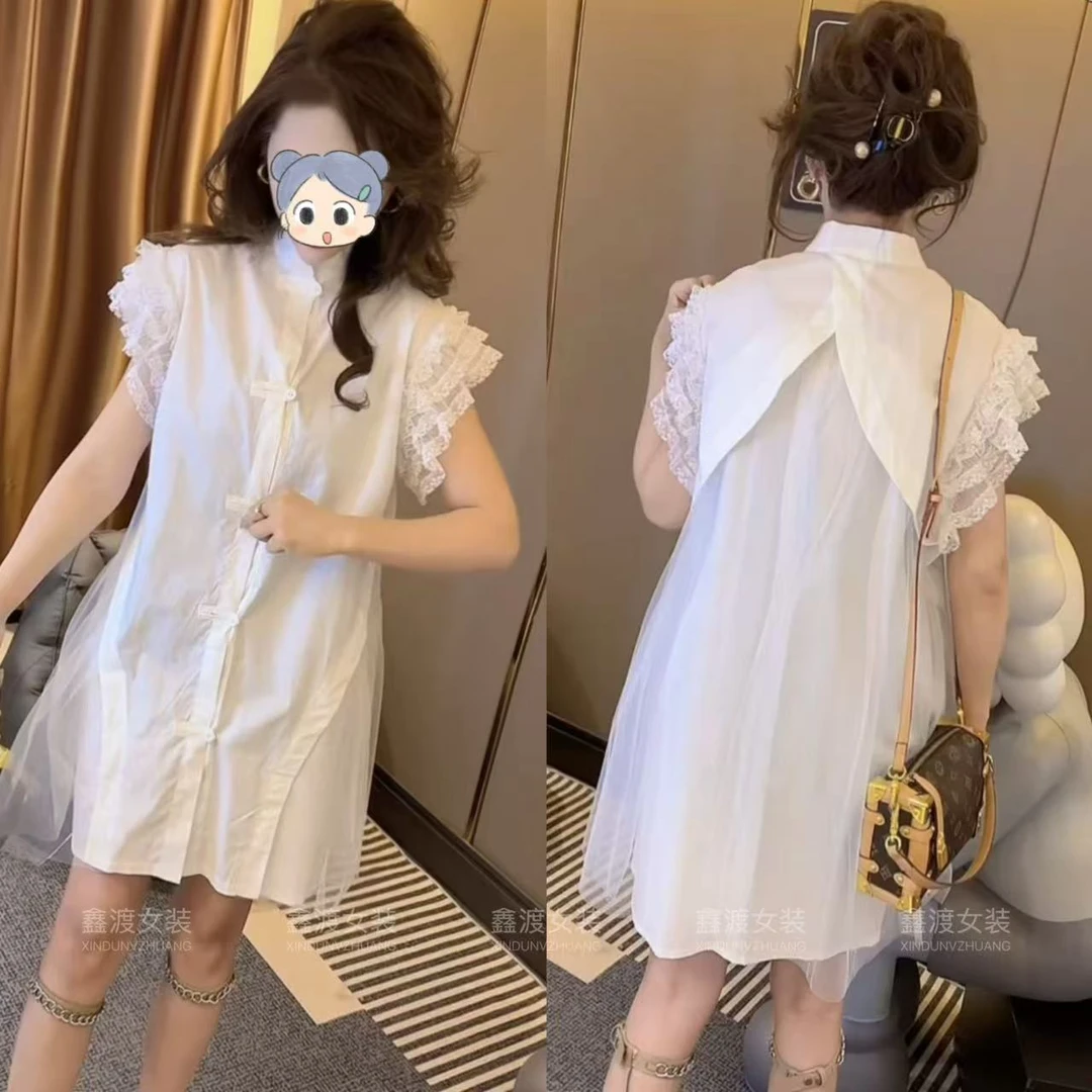 2025夏季新款时尚显瘦气质女士网红洋气连衣裙百搭款D9824