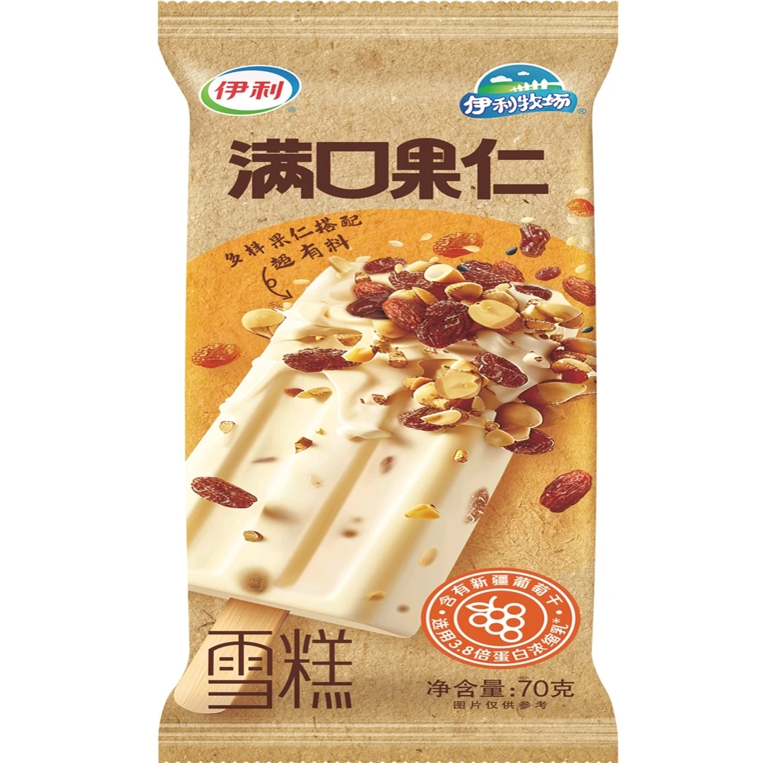 伊利牧场满口果仁雪糕70克