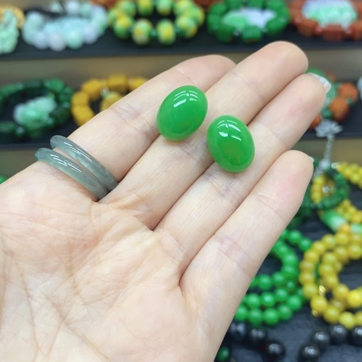 翡翠未镶嵌颈饰耳坠36