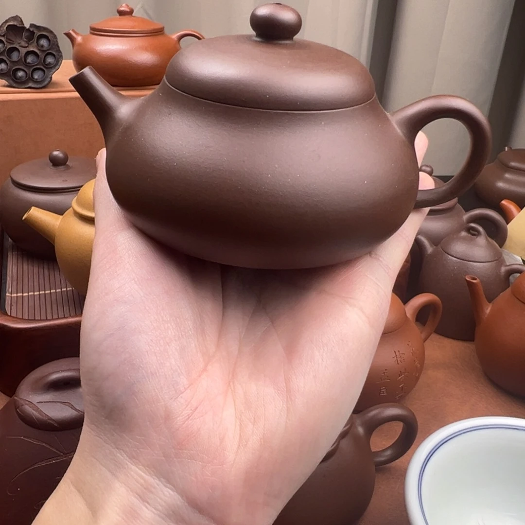 茶壶紫砂静乐 紫泥 160cc
