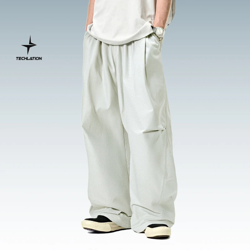 膨胀潮牌四面弹速干空调裤2025春夏新品凉感速干伞兵工装冰丝裤