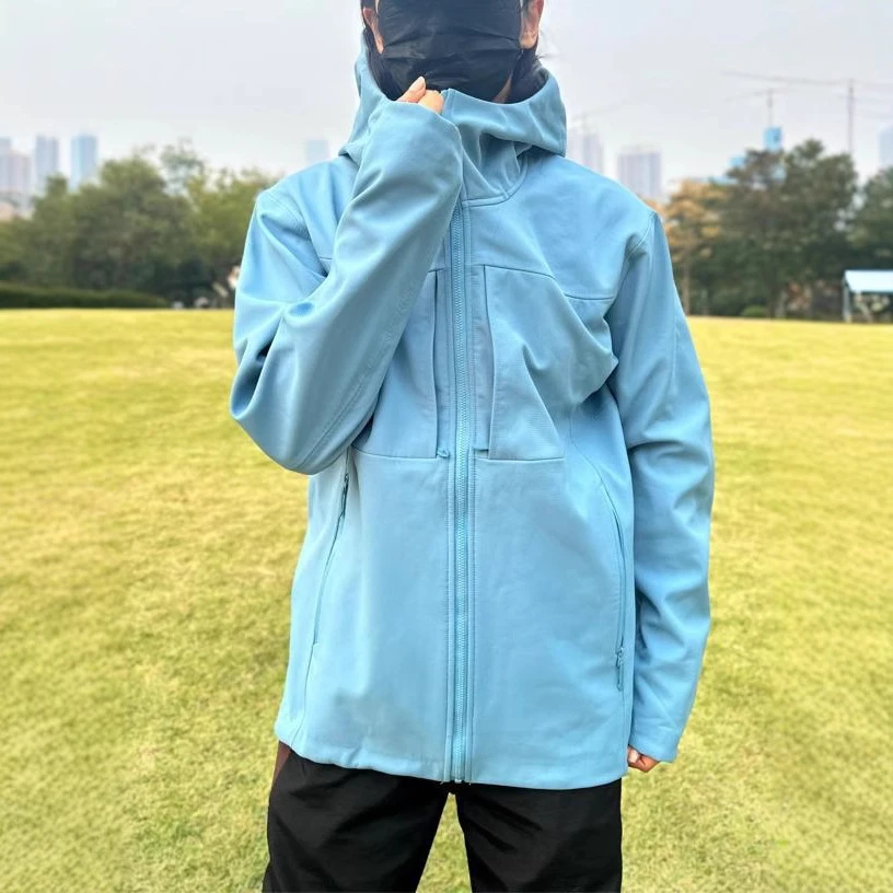 鸟家平替伽玛连帽抓绒软壳绒冲锋衣GM外套MX防风透气户外运动休闲