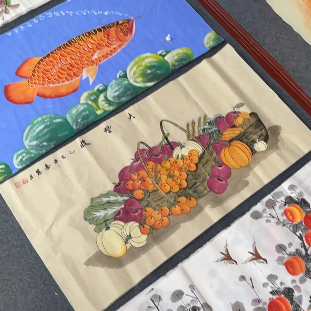 国画三尺尺寸50X100纯手绘作品