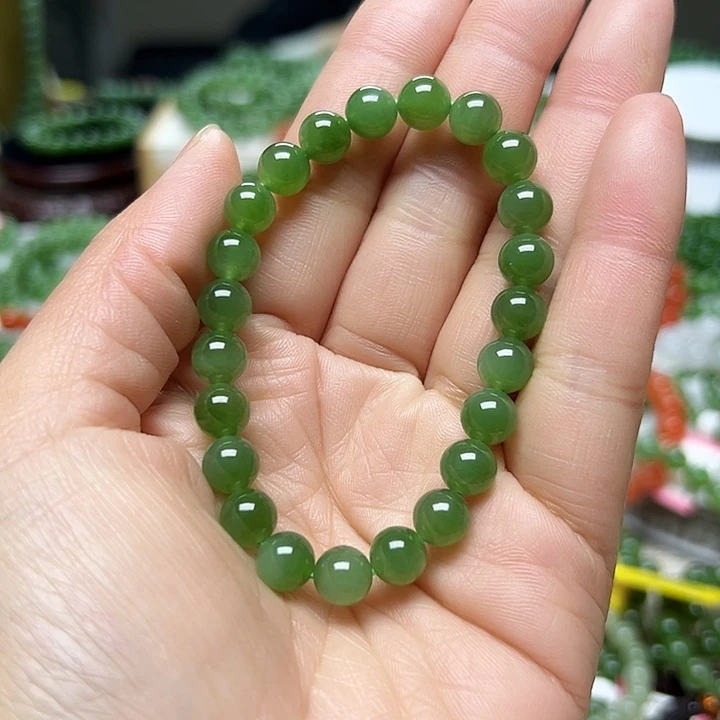 和田玉（碧玉）手链未镶嵌