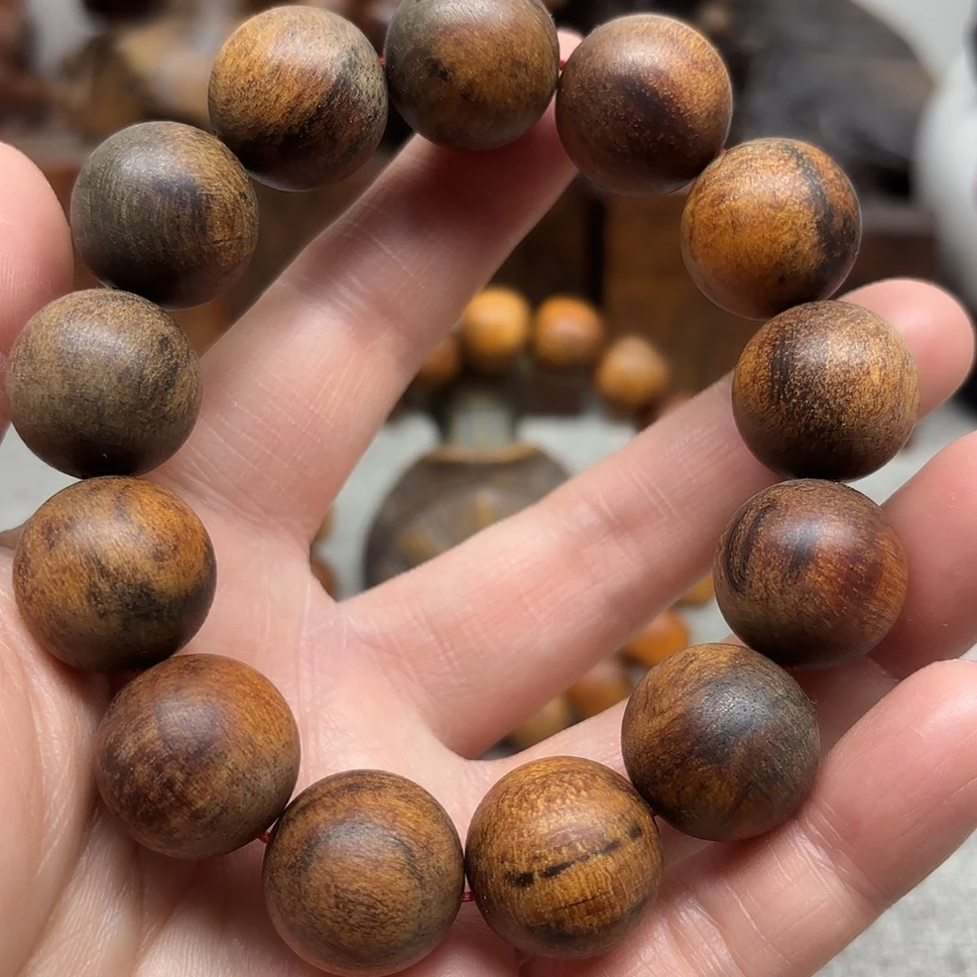 贡木印贡手链1.8绿油黄油