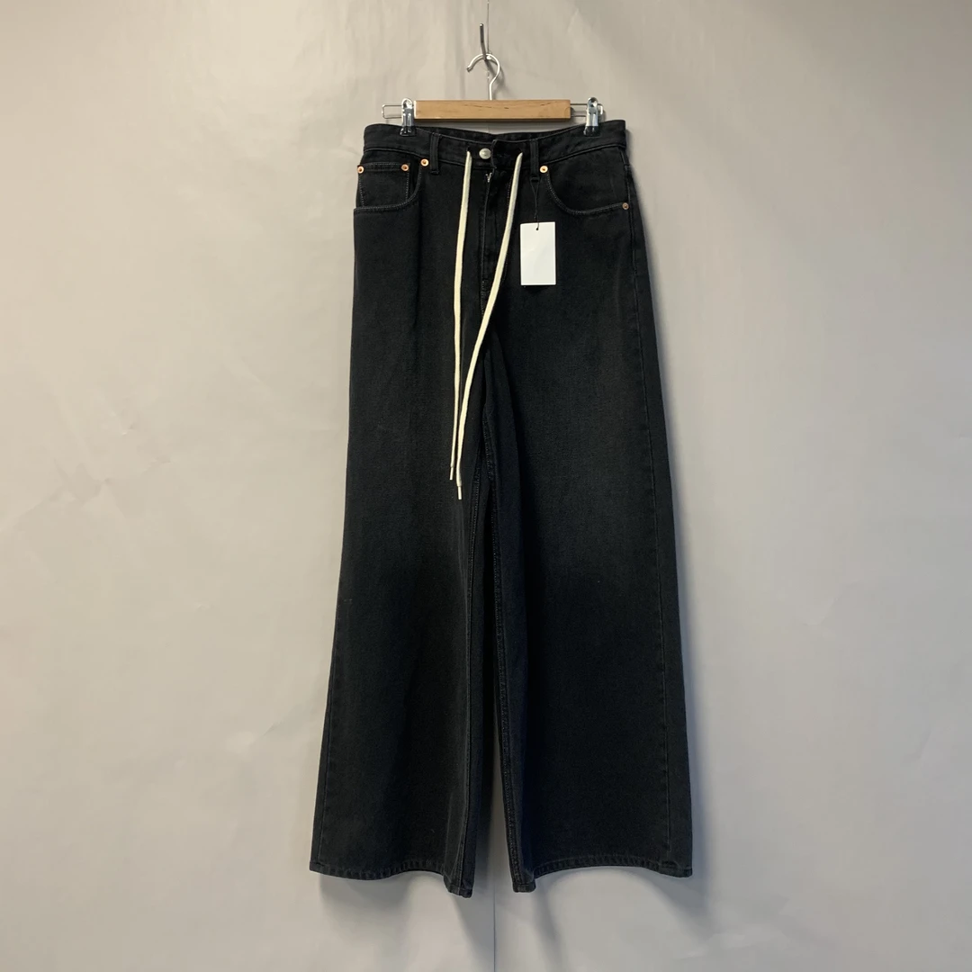 99新 Maison Margiela/梅森马吉拉 黑色 阔腿牛仔裤 99新 38码