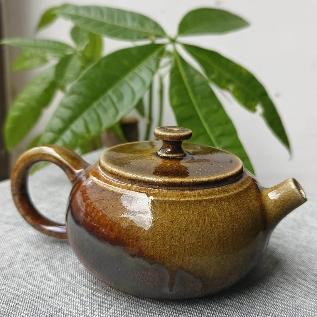 无釉柴烧壶白泥柴烧纯手工建水紫陶泡茶高端精品十分难得品相独特