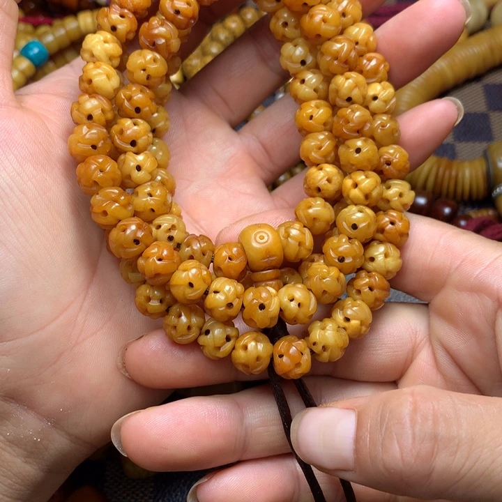 藏区牛骨材质手持