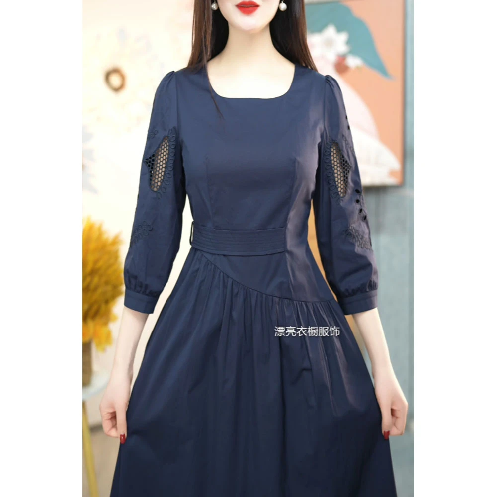 [PLYC202501]新品春季气质显瘦修身女装连衣裙时尚打底收腰显瘦