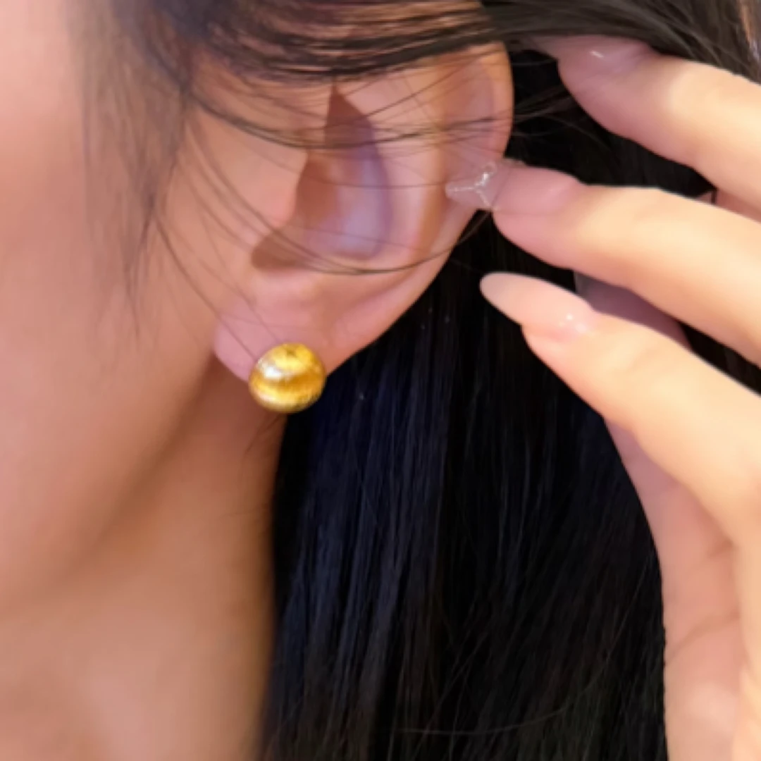 合金耳饰 Dlzea时尚个性拉丝感耳钉0242