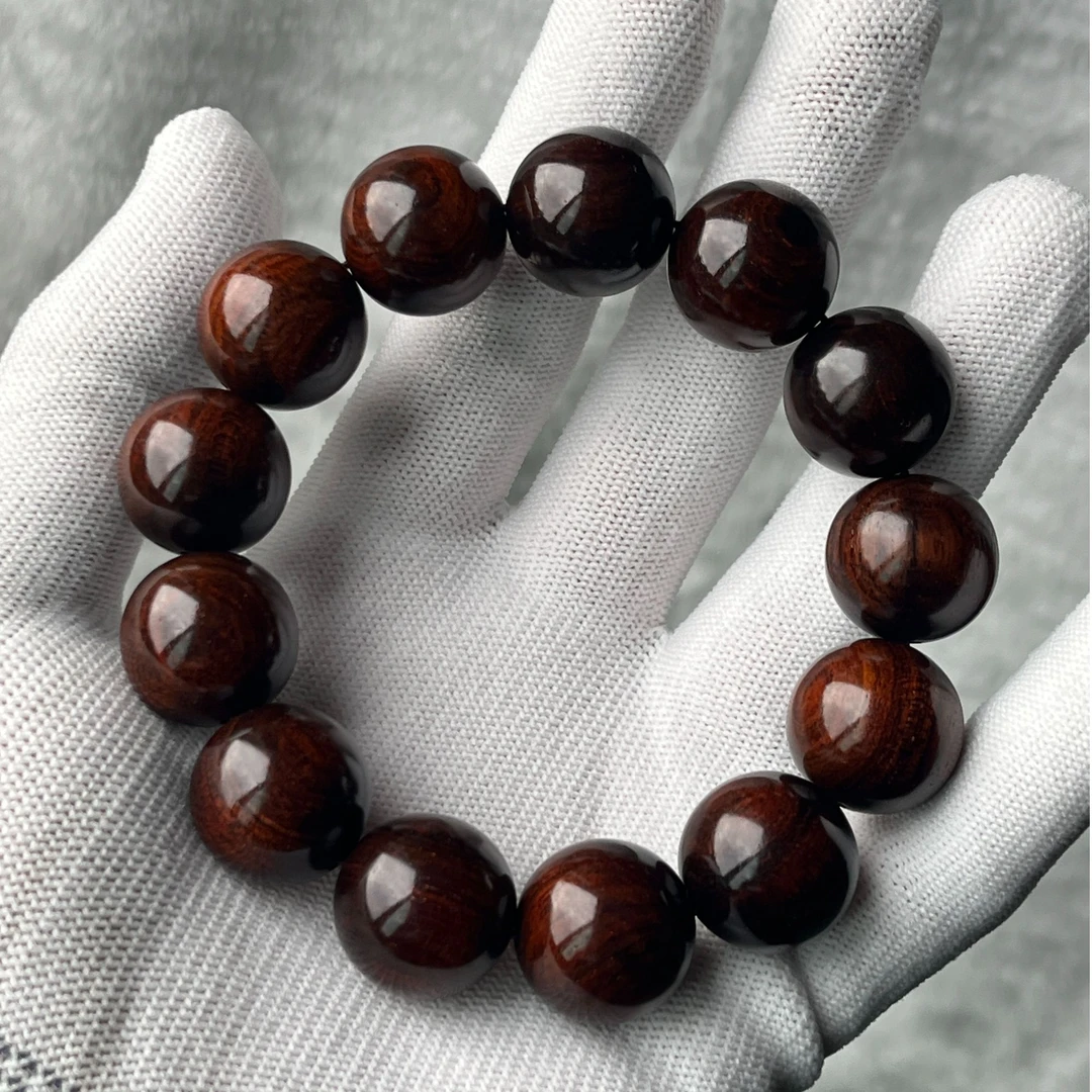 B92海南黄花梨手串1.8×13气质款紫油梨文玩（多样性发一）