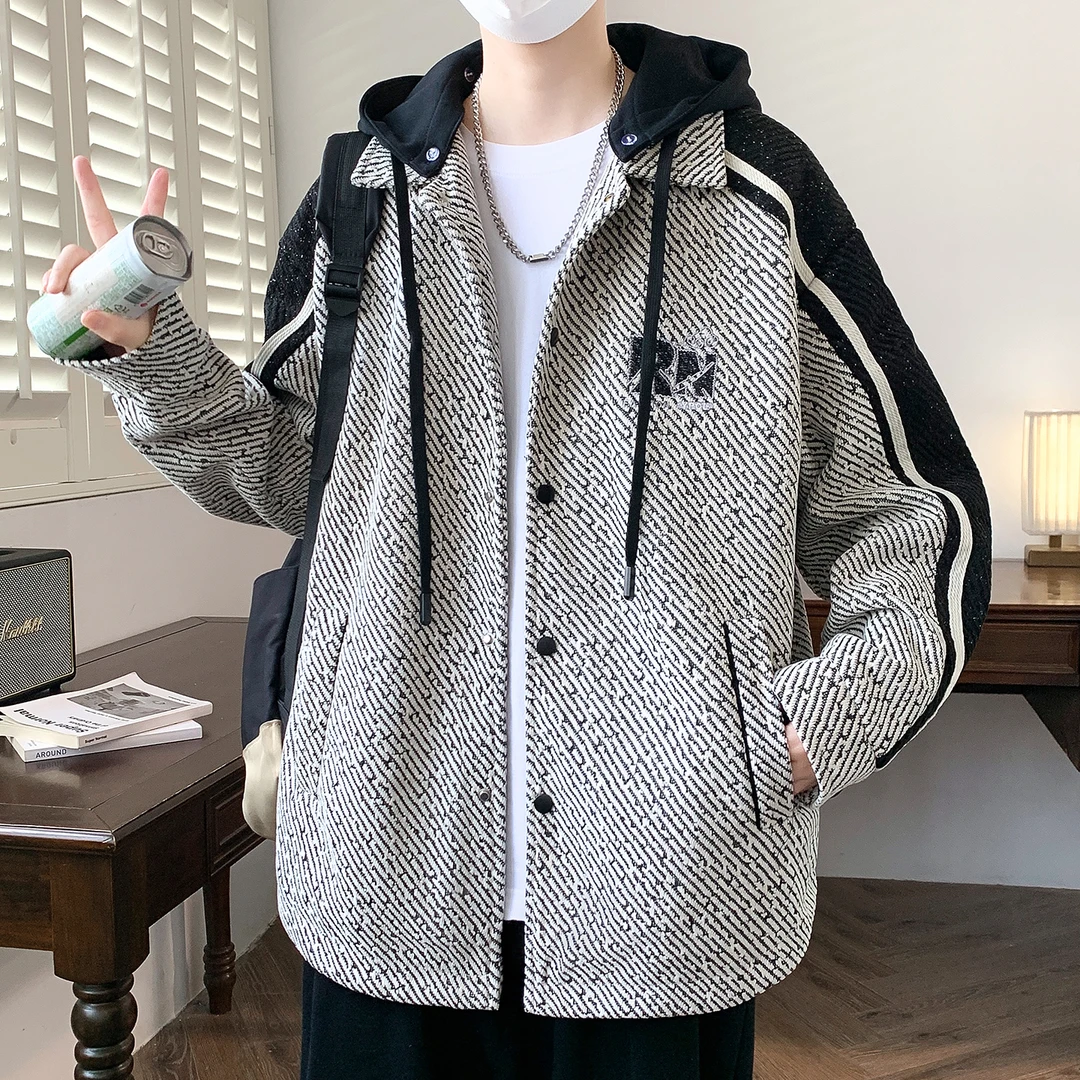 2025男生外套春秋款青少年休闲夹克学生潮流帅气港风新款外套男