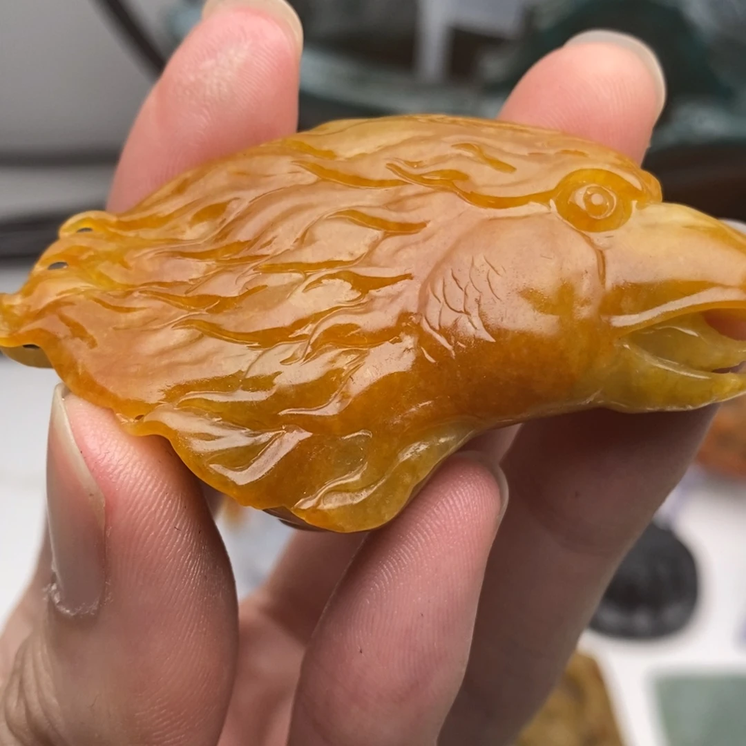未镶嵌定制翡翠鹰