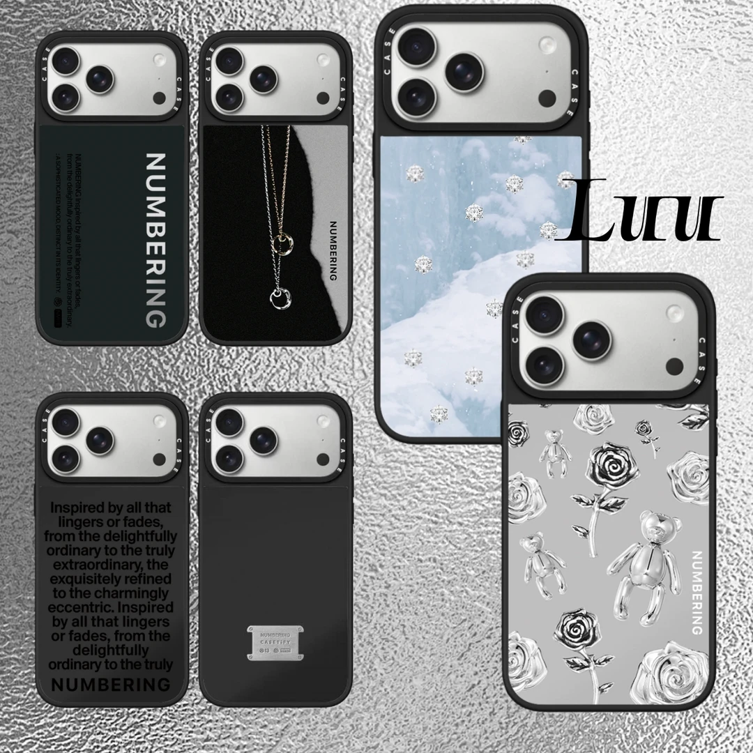 【韩国NUMBERING联名CASE家】金属风系列手机壳防摔潮流适用于苹果