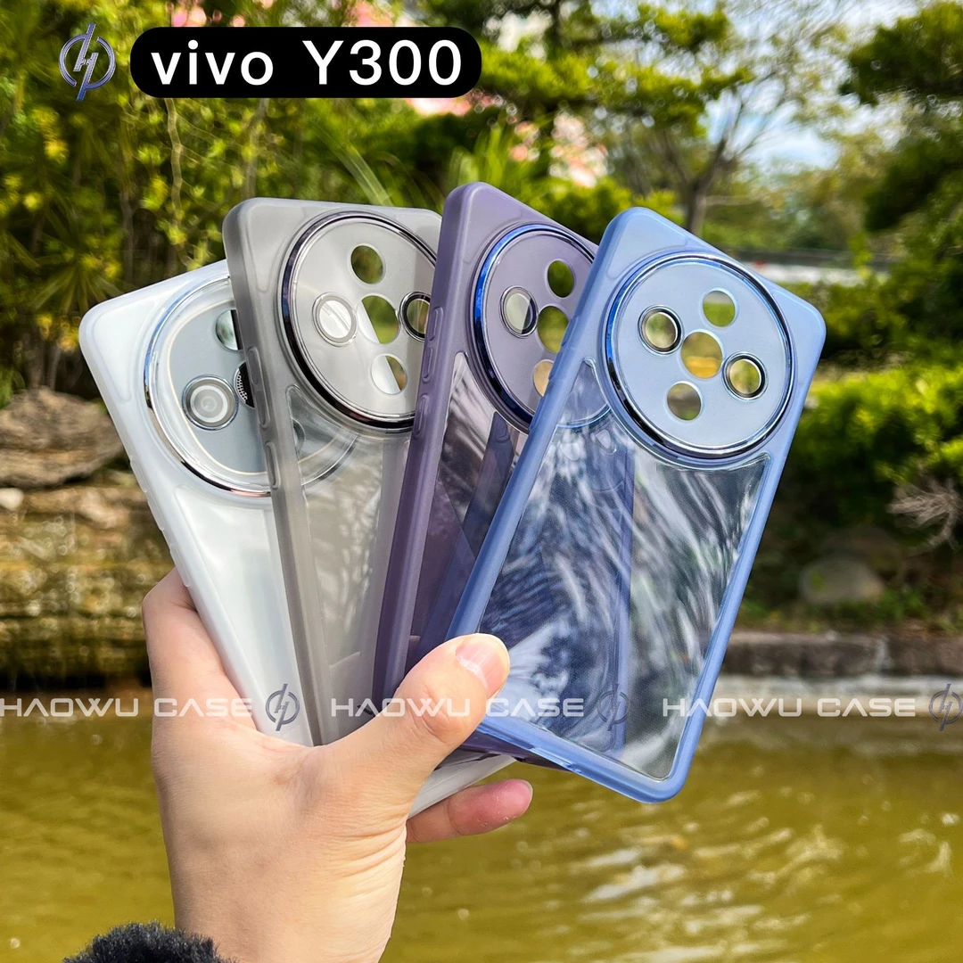 适用vivoY300手机壳全包简约纯色透明防摔软壳VIVO超薄保护手机壳