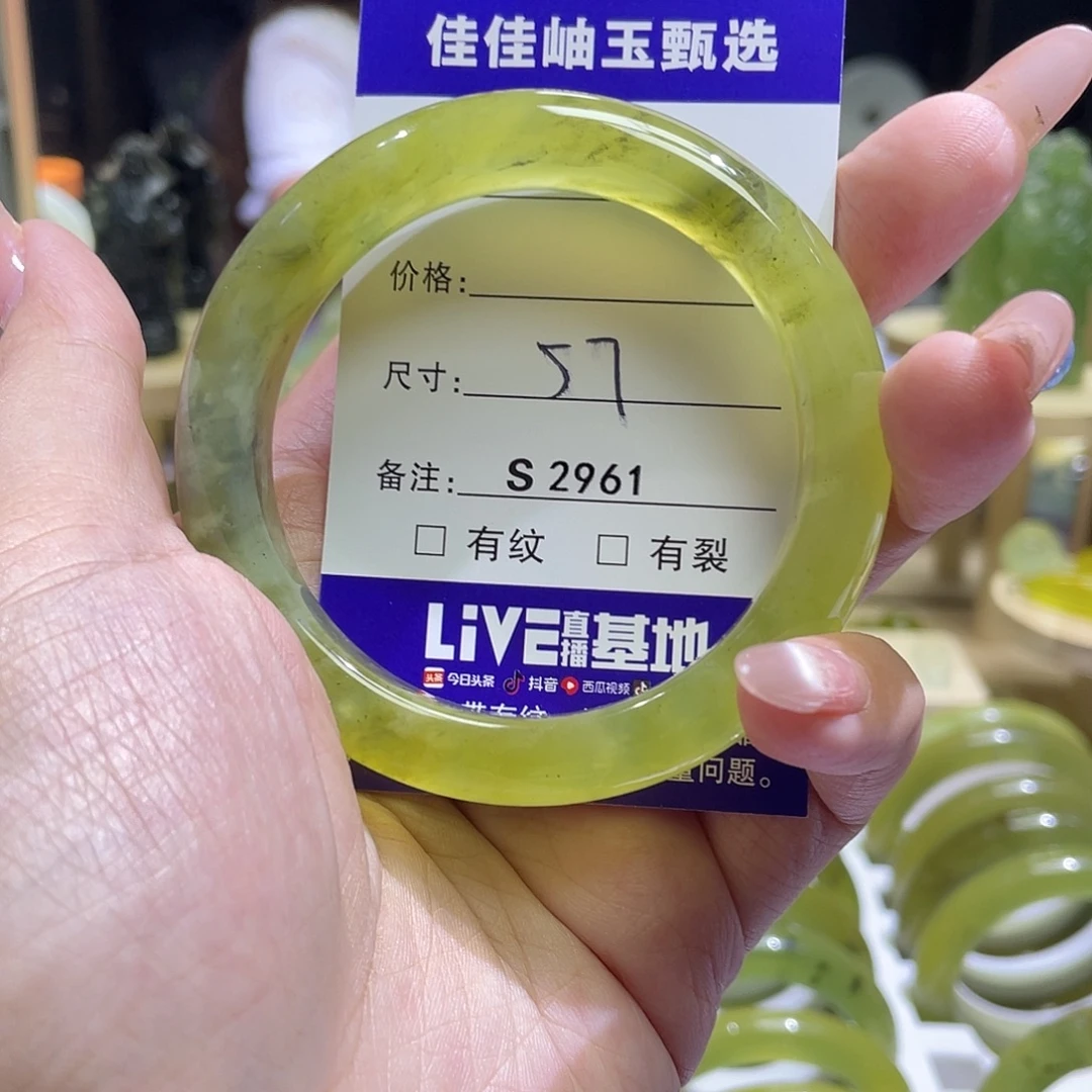 蛇纹石玉未镶嵌手镯2961