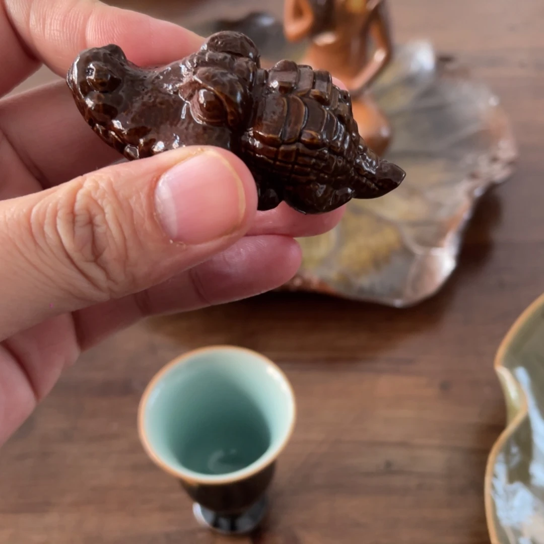大***胖琉璃手工艺品龙泉青瓷茶宠