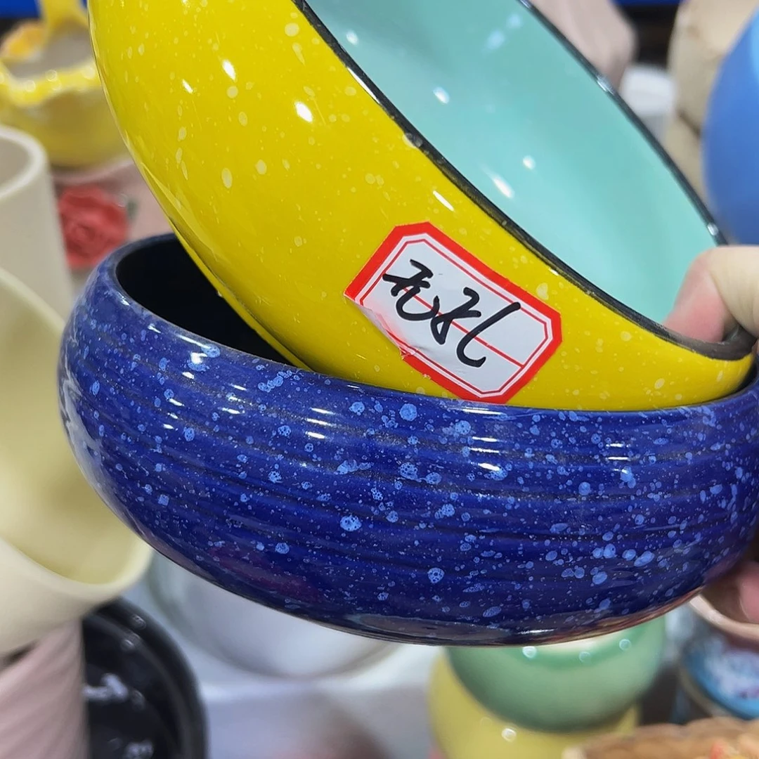 外贸尾单陶瓷花盆凑单10米包邮