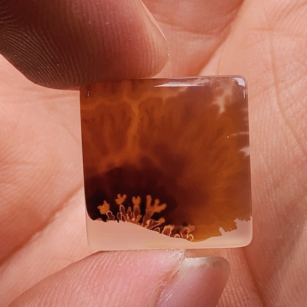 志***茶玛瑙/玉髓未镶嵌吊坠(不含链)