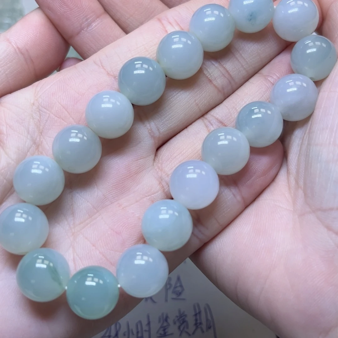 翡翠未镶嵌手串缅甸翡翠卡12