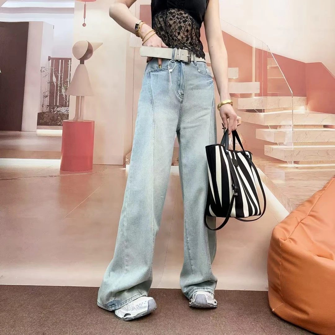 《嘉怡推荐》2025立体垂感直筒阔腿裤