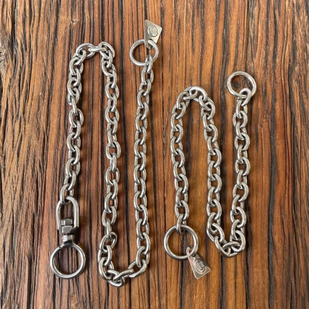 杰克中小型犬遛狗脖链猎犬小o狗链3.0粗比格史宾格防爆冲训犬p链