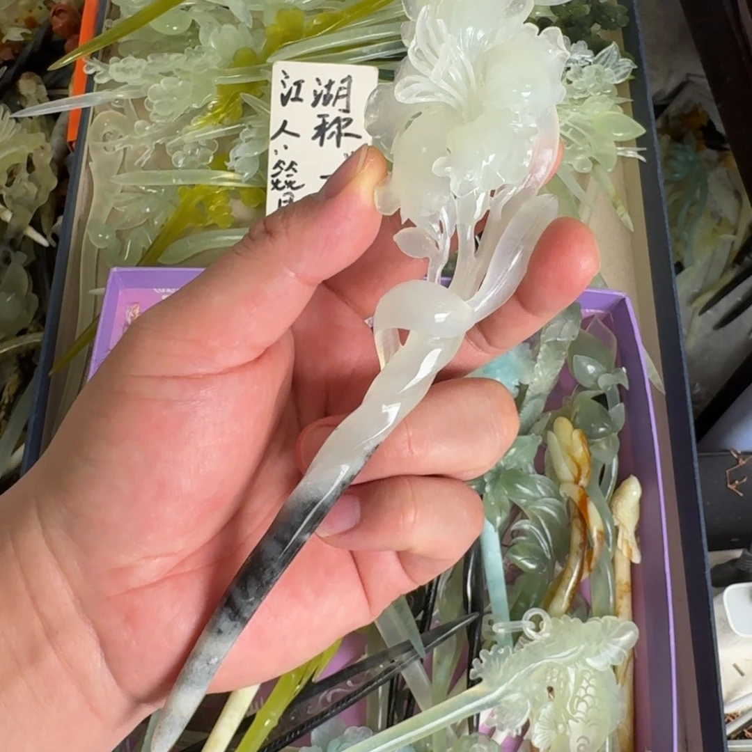 岫玉发饰未镶嵌?****明君玉簪就是好看