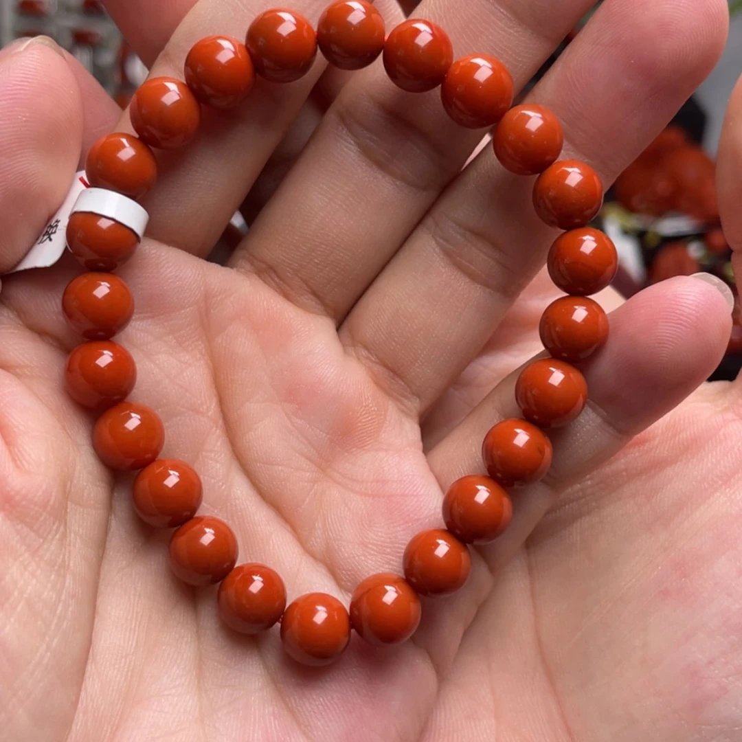 【闪购商品】未镶嵌8mm满色满肉手串南红玛瑙