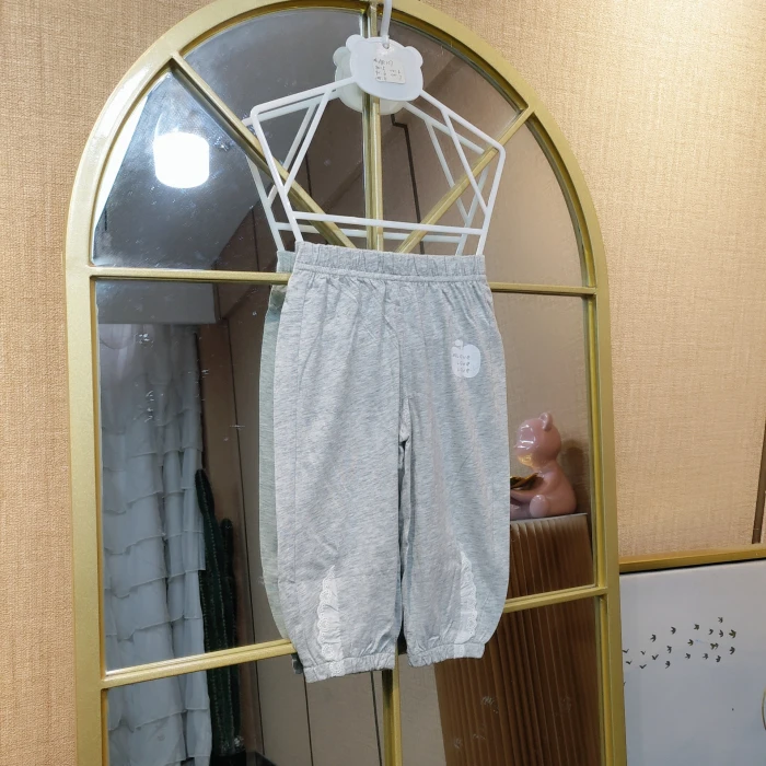 AR107   宝宝灰色防蚊裤子  九分裤  夏款