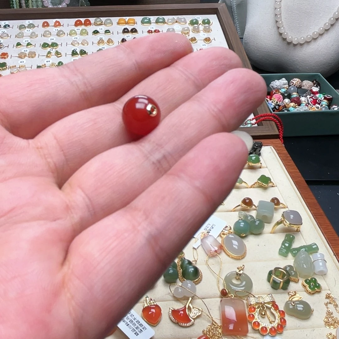 和田玉吊坠银S925镀金镶嵌