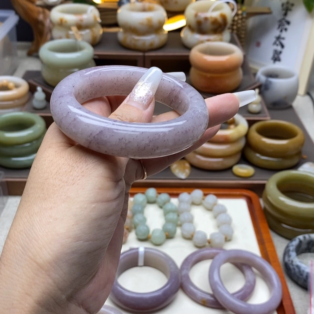 石英质玉手镯合金蓝*睛