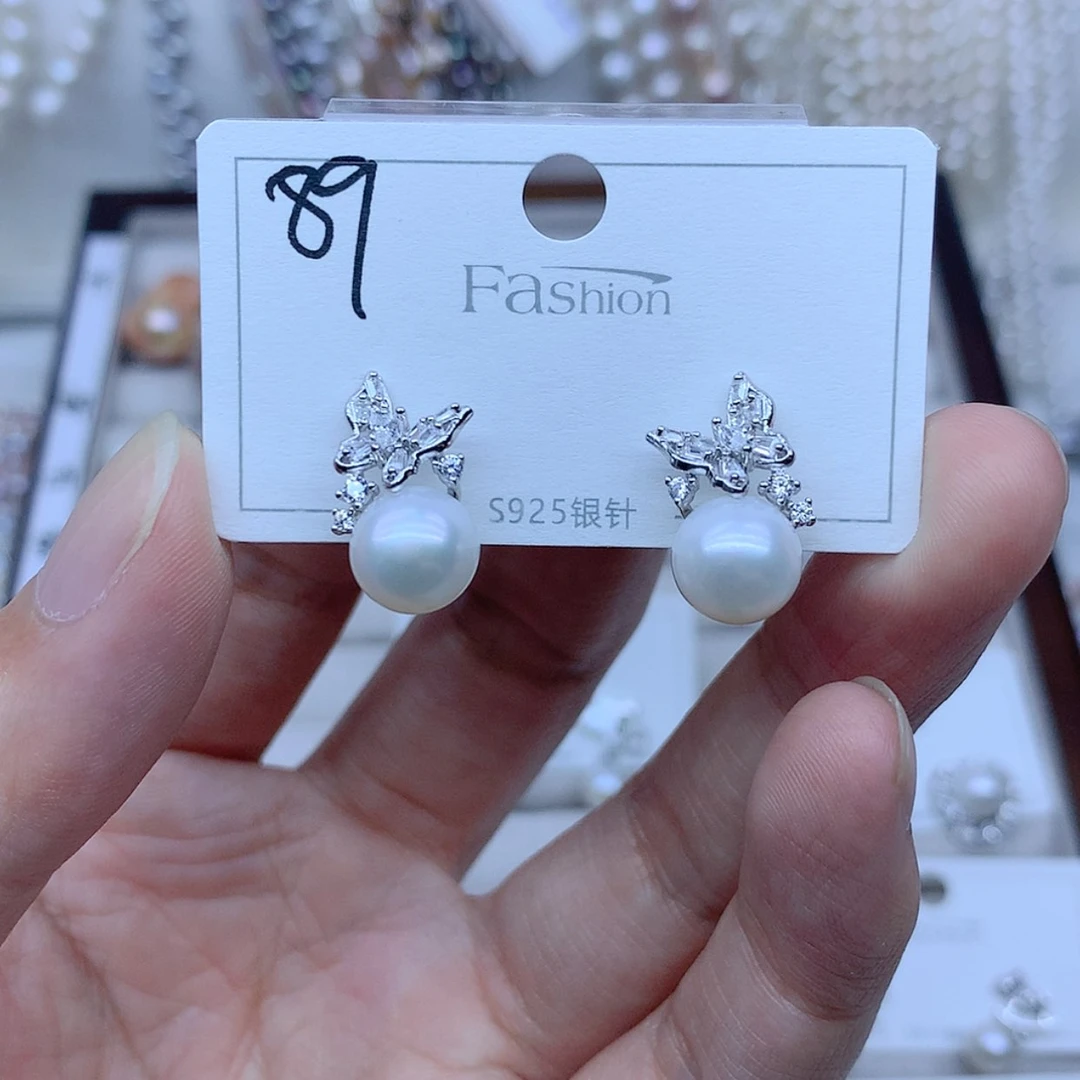 【闪购商品】银S925镶嵌耳饰淡水珍珠
