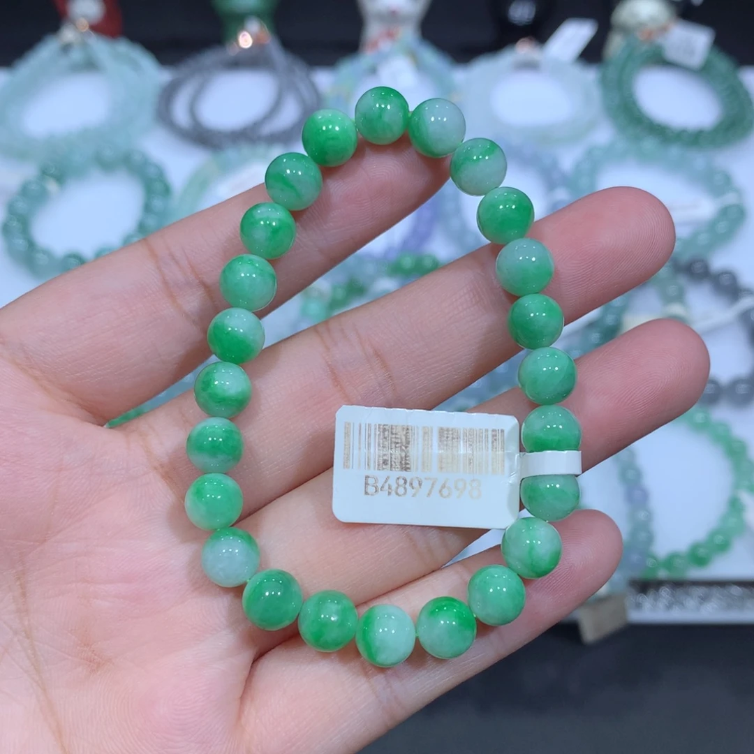 未镶嵌手串翡翠天然