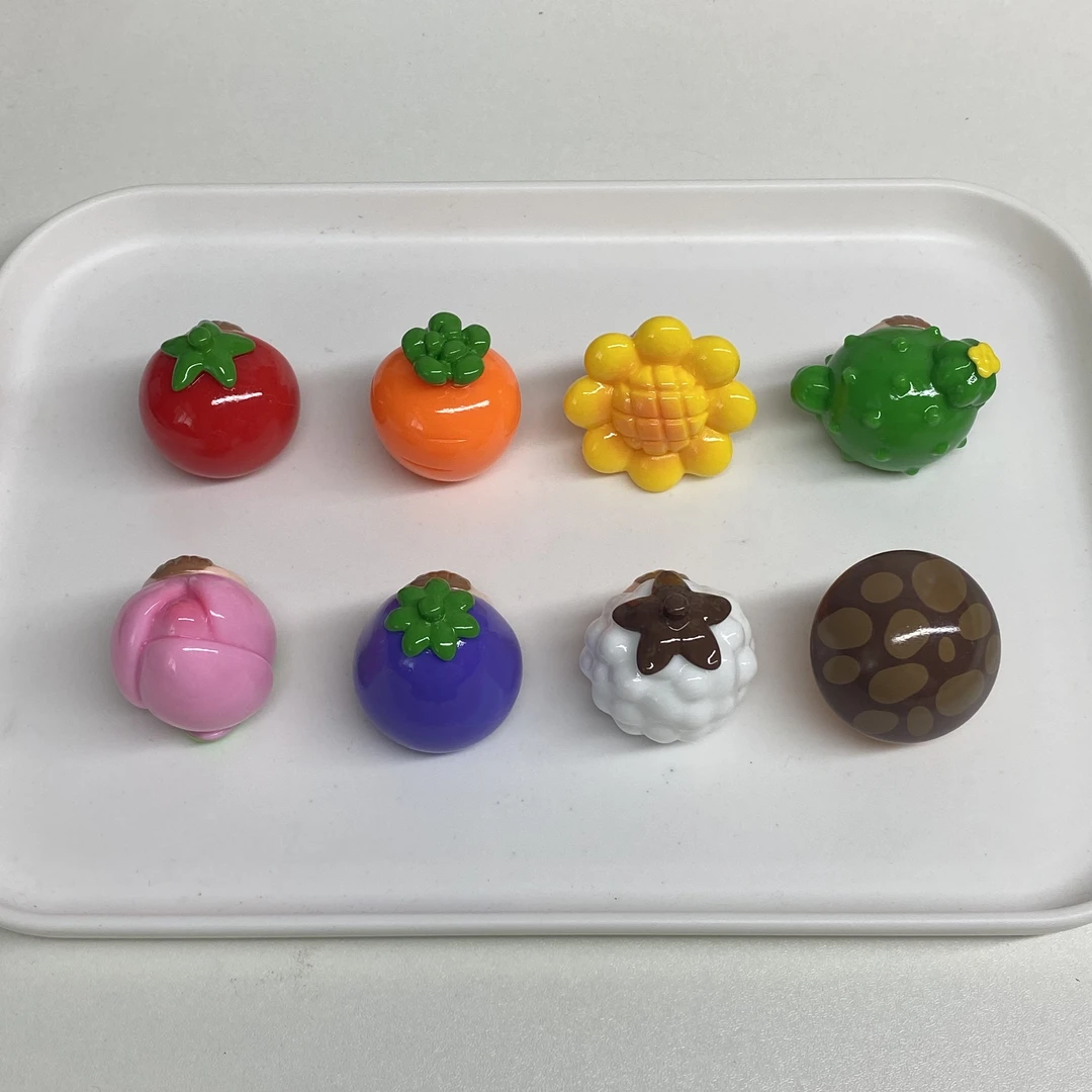 【直播现拆】许愿拆实色植物妹妹 仿真食玩树脂饰品配件创意摆件