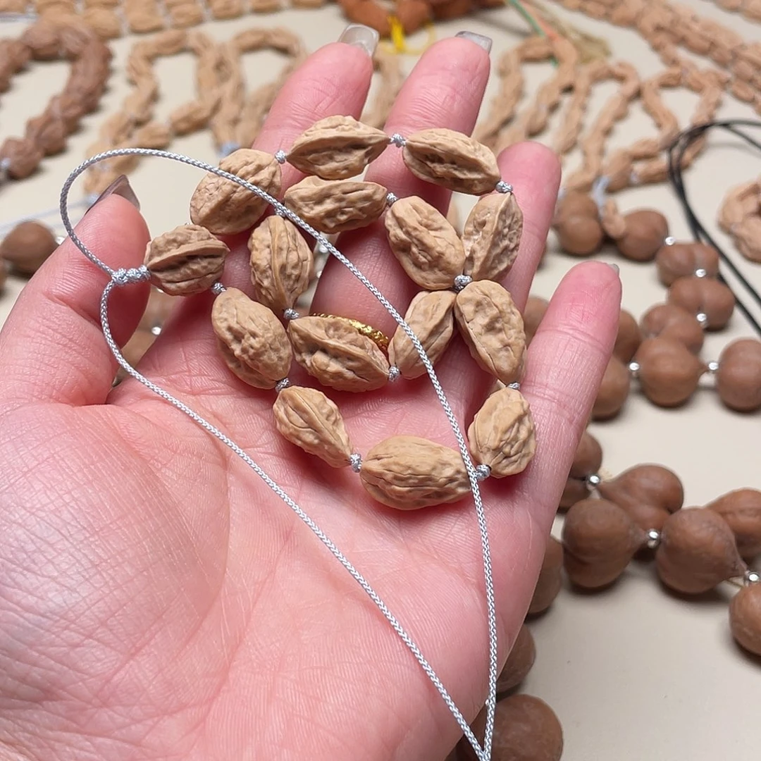 勿***心桃核手串异形手持