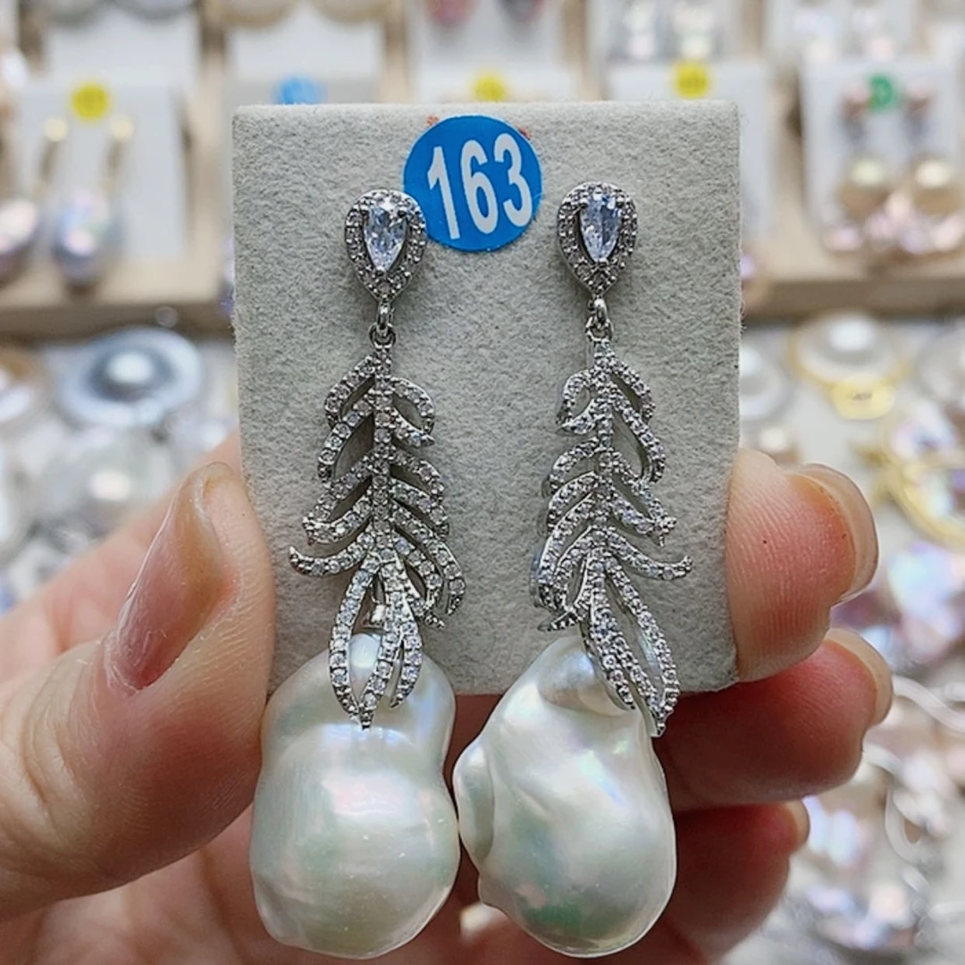 【闪购商品】淡水珍珠耳饰银S925镶嵌