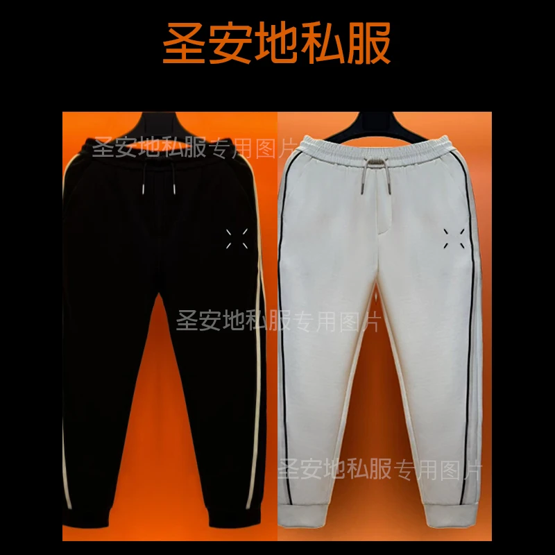 高货轻奢2025年秋季新款刺绣明线拉身边贴布绣束脚裤男休闲裤长款