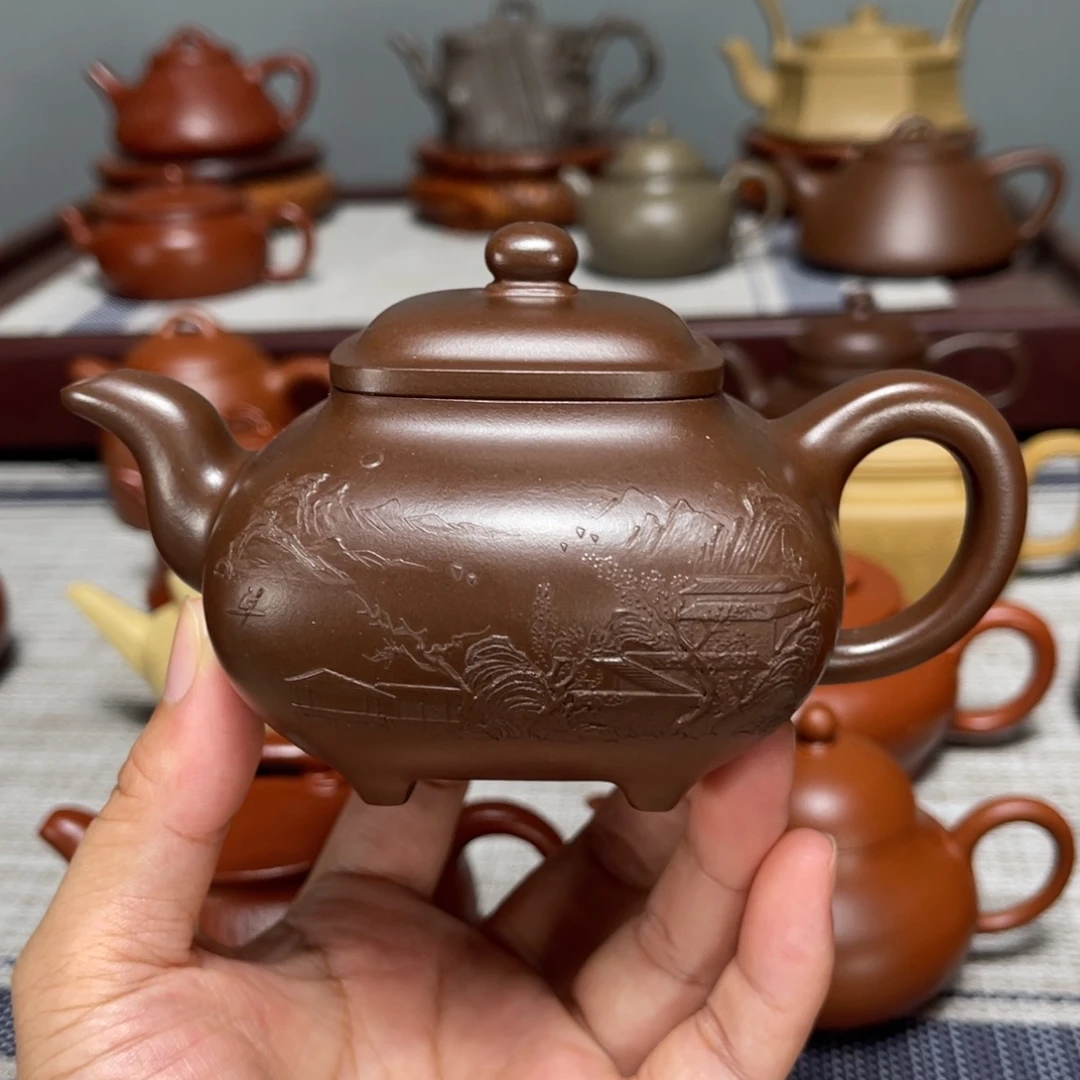 茶壶紫砂全手工制作200cc