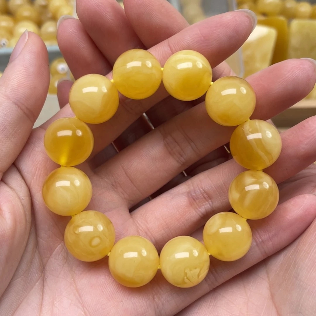 蜜蜡裸石未镶嵌空蜜蜡14+