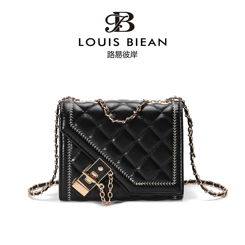路易彼岸正品2025春夏新款韩版百搭女包洋气时尚菱格链条包016