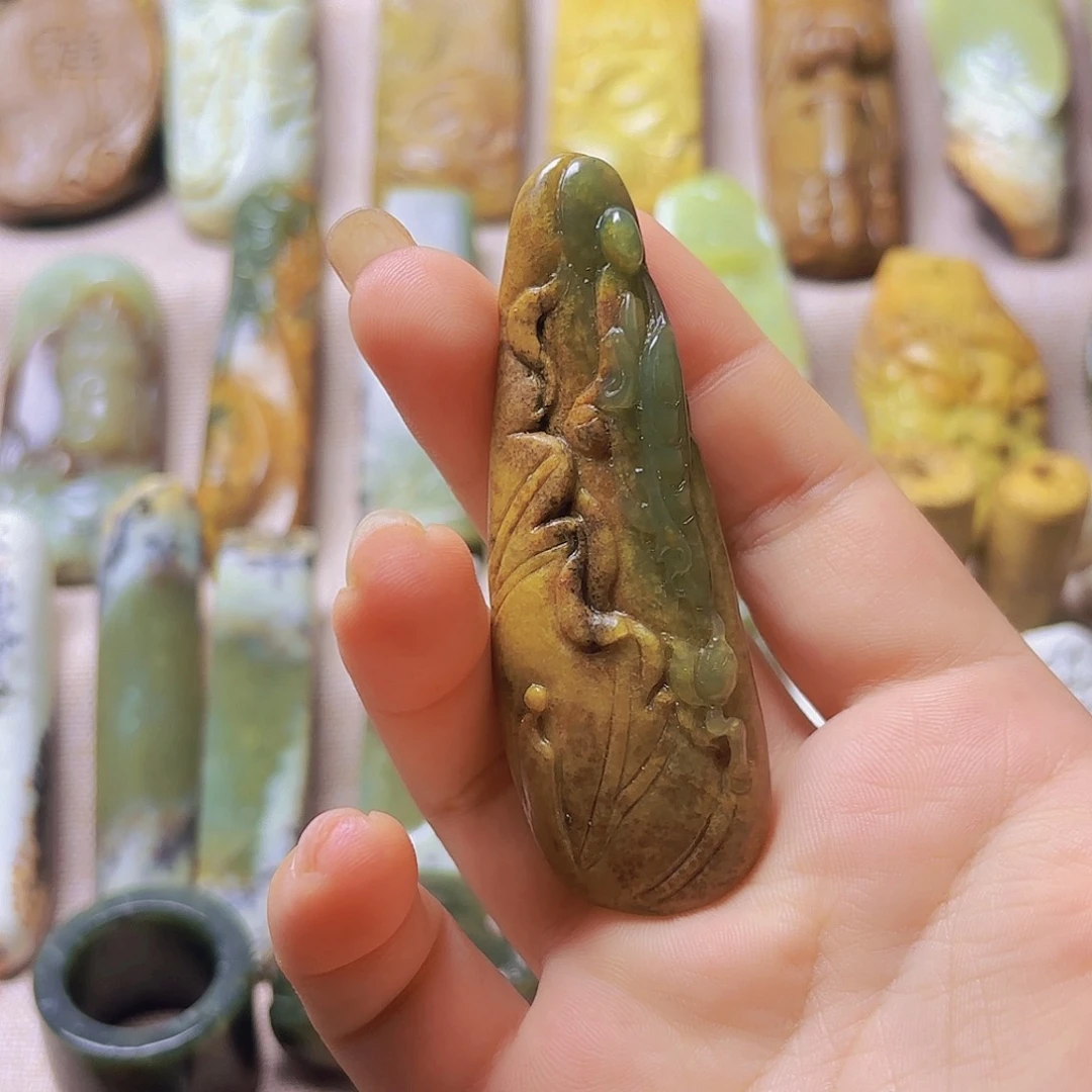 岫岩河磨玉（透闪石质玉）未镶嵌挂件