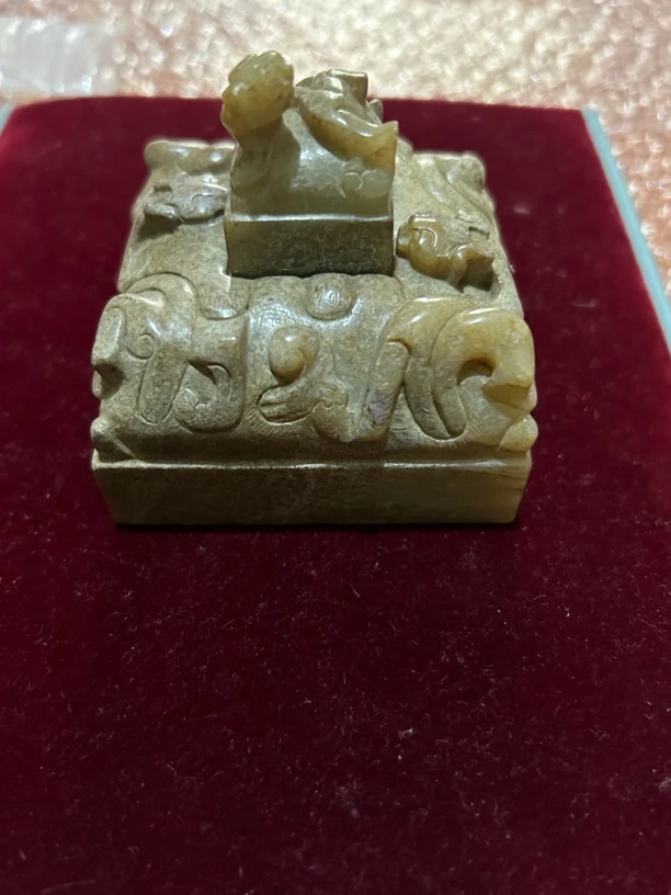 印章,和玉白田,古风淳朴,沁色自然