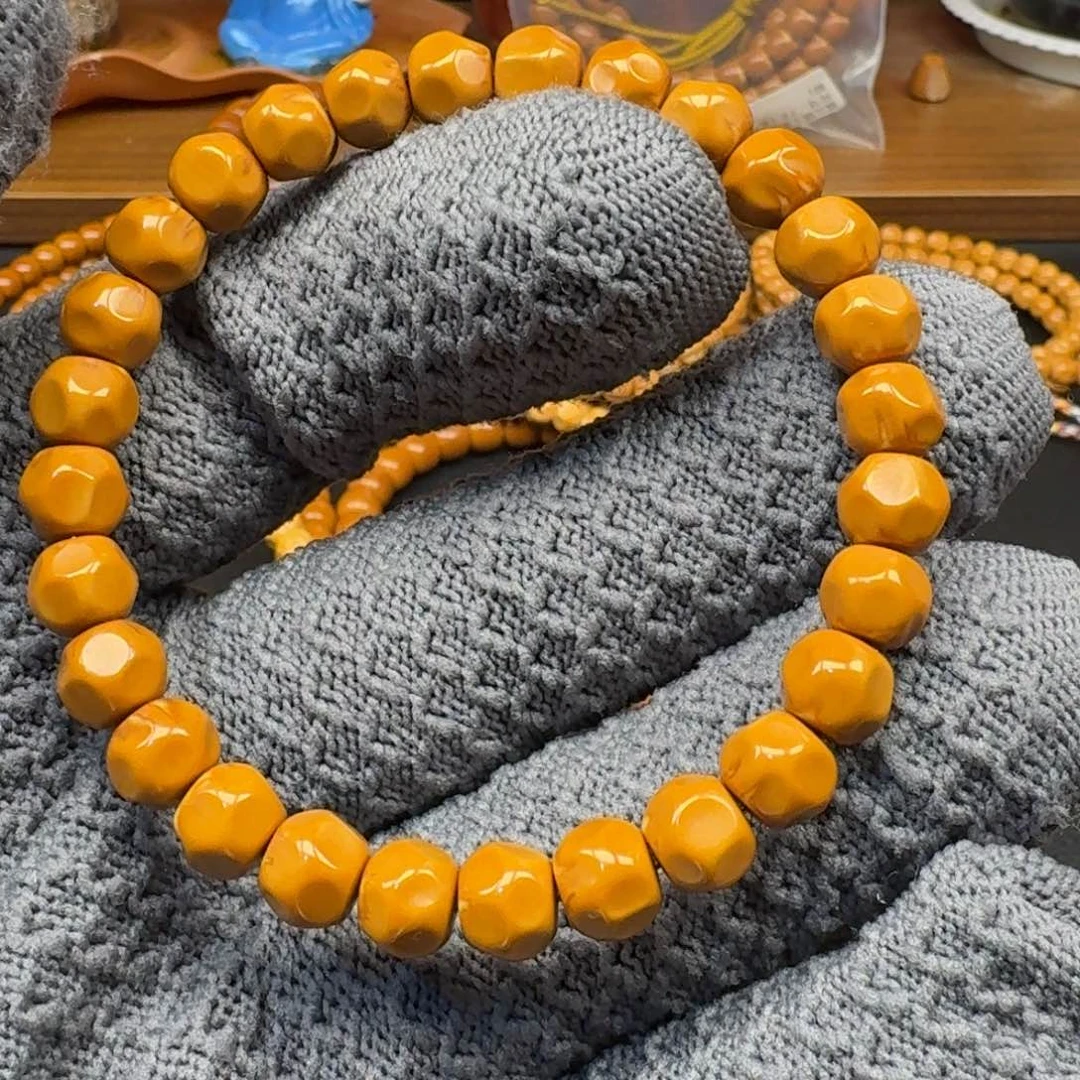 手串/手链橄榄核8.1老挝核尖无相单圈漏三花